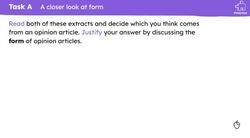 Analysing effective opinion articles Instructional Video