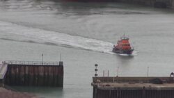 RNLI return to Dover following migrant activity in Channel News Clip