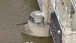 Aerials of Ocean Revival finishing in London News Clip