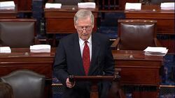 Senator McConnell blasts Kavanaugh sex assault allegation raised at eleventh hour Stock Footage