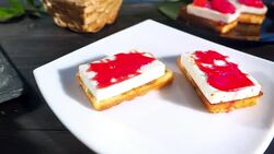 Making waffles with fresh raspberries Stock Footage