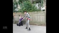#TheMoment a teen created a suit of armour out of duct tape News Clip