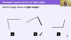 Identify and describe right angles Instructional Video
