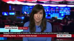 Trudeau en route to Canada after wrapping up meeting with EU News Clip