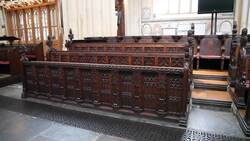 England, Bath Abbey - choir Stock Footage