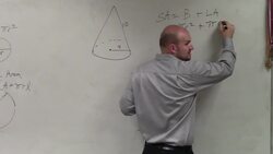 How to find the surface area of a cone Instructional Video