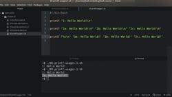 Bash Shell Scripting - "printf" Statement - Part 1 Instructional Video