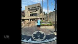 #TheMoment a man biked and ran across Canada to raise money for mental health News Clip