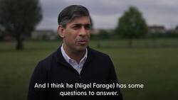 Sunak: Reform campaigner’s racial slur hurts and Farage has questions to answer News Clip