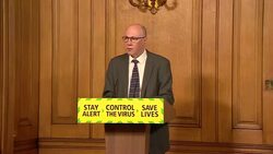 Stephen Powis answers questions at daily press conference on Covid-19 from Downing Street News Clip