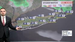 STORM WATCH: Cloudy skies and a scattered thunderstorm tonight on Long Island News Clip