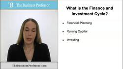 Auditing - What is the Finance and Investment Cycle Instructional Video