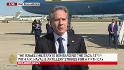 US Secretary of State Antony Blinken addresses the press on Gaza-Israel war before flying to Israel News Clip