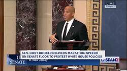 Sen. Cory Booker sets a record with marathon Senate speech lasting more than 25 hours News Clip