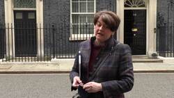 Arlene Foster speaks before meeting PM for last time as First Minister News Clip