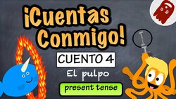 Spanish in Context - El pulpo (present tense) [Comprehensible Input] Instructional Video