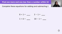 Recall one and two more or less than numbers to ten Instructional Video