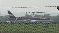 Former US president Donald Trump arrives at Shannon Airport News Clip