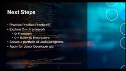 Fundamentals of Object-Oriented Programming - C++ - Next Steps Instructional Video