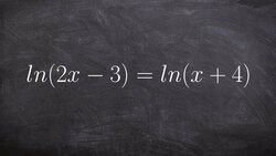 Solving logarithmic equations Instructional Video