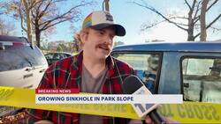 Park Slope resident says he is not concerned with section of street caving in News Clip