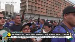 Venezuela: Nicolas Maduro's supporters protest in Caracas against US naval deployments News Clip