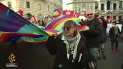 Thousands gather across Europe to protest Russia's war in Ukraine News Clip