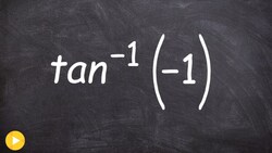 Evaluate the tangent inverse without a calculator Instructional Video