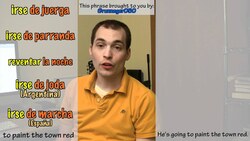 How to say "to paint the town red" in Spanish (Día 85) Instructional Video