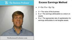 Excess Earnings Method - Business Valuation Instructional Video