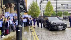 Kemi Badenoch arrival at the Conservative Party Conference News Clip