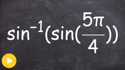 Evaluate the composition of two trig functions Instructional Video