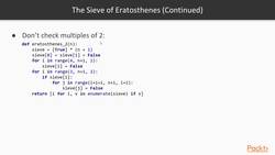 Describe an advanced data structure : Optimizing the Sieve of Eratosthenes Instructional Video