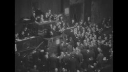 Rene Coty elected President of France by Congress of French Parliament in Versailles News Clip