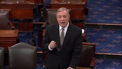 Senator Durbin calls for witnesses at extended Kavanaugh hearing with accuser Stock Footage