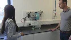 Prototype ventilator on test bed News Clip