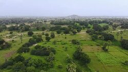 Indian Hills with Fields and Forest Stock Footage
