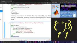 Matlab 👩‍💻 Cell Arrays Instructional Video