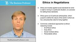 Ethics in Negotiations Instructional Video