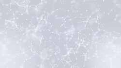 Abstract Low poly Molecule And white bright technology Connection structure Communication social mesh Network polygonal loop background. soft cleans professional business presentation motion Stock Footage