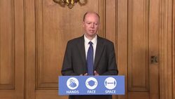 Professor Whitty speaking during government coronavirus press briefing News Clip