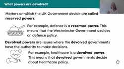 How does devolved government operate in the UK? Instructional Video
