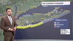 STORM WATCH: Mostly sunny and warm Monday before chance of isolated evening thunderstorms for Long Island News Clip