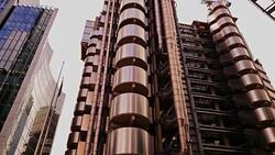 Futuristic Industrial Metallic Complex Buildings 4k Stock Footage