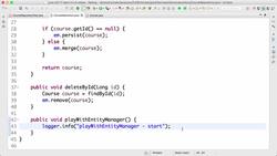 Master Hibernate and JPA with Spring Boot in 100 Steps - Step 11 - Playing with Entity Manager Instructional Video