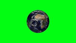 3d planet earth with some clouds, different continents Stock Footage