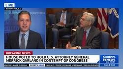 Republican-led House votes to hold AG Garland in contempt of Congress News Clip