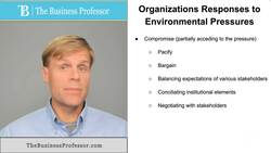 Organizational Responses to Environmental Pressures Instructional Video