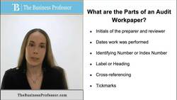 Auditing - Parts of an Audit Workpaper Instructional Video