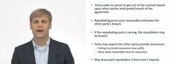 Understanding Anticipatory Repudiation of a Contract Instructional Video